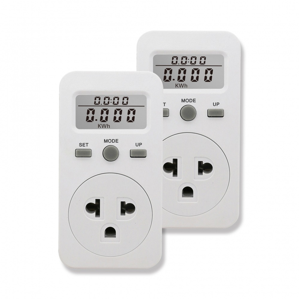 Energy Monitor Meter - Intelligenter Energiemonitor-Steckdosenzähler 120/220V 50/60Hz 1800W/2200W Max.