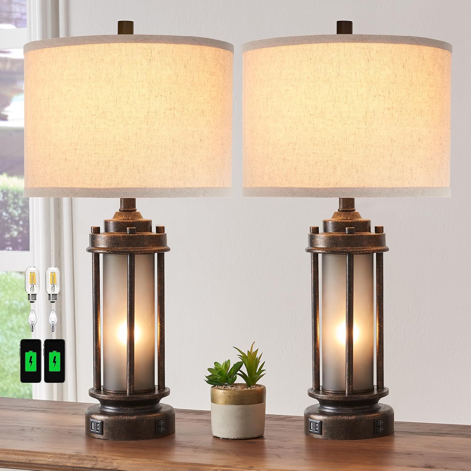 Set mit 2 Farmhouse-Lampen mit – Solar Lamp Bewertung und Preis