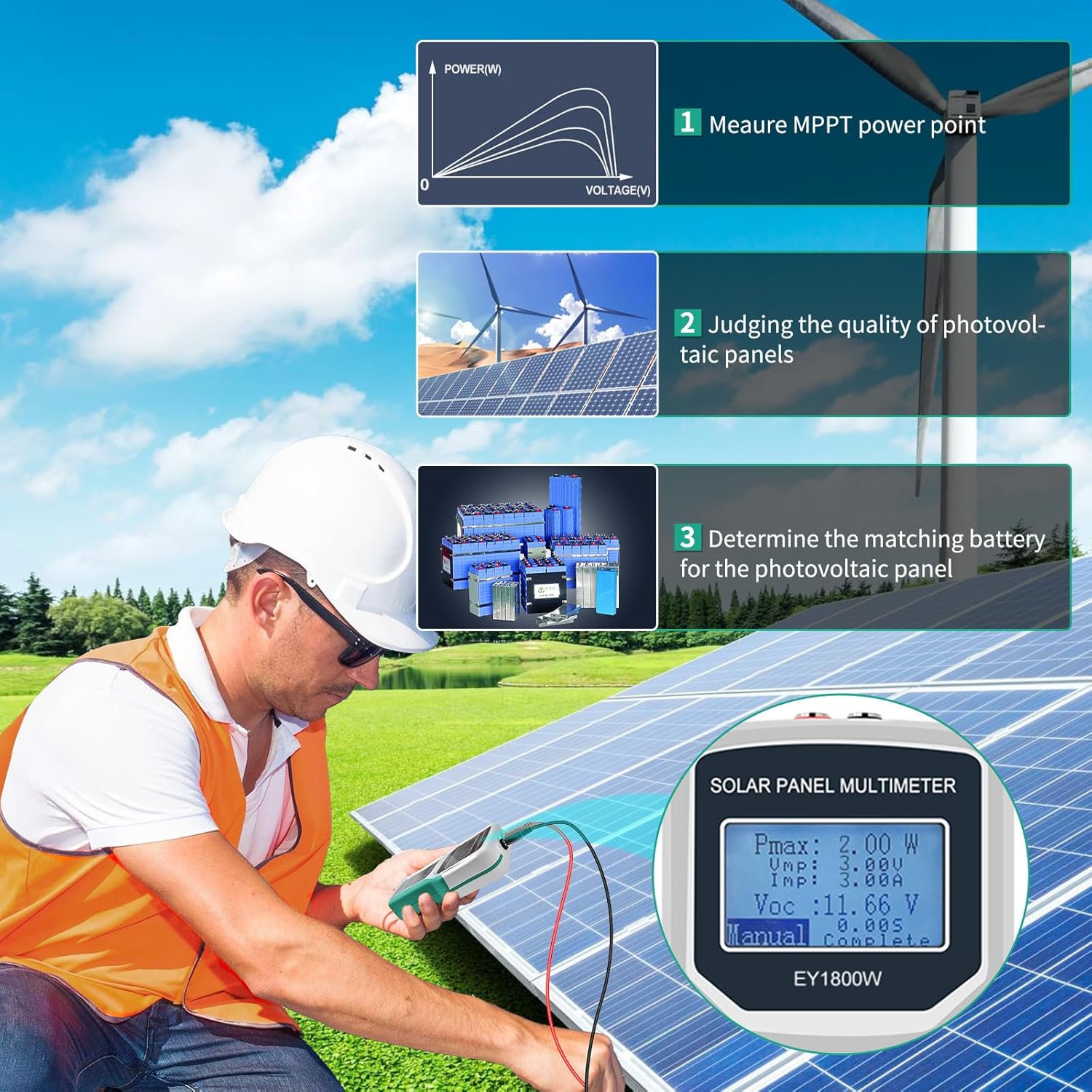 Solar Panel Smart Tester 1800W – Energy Monitor Meter Bewertung und Preis